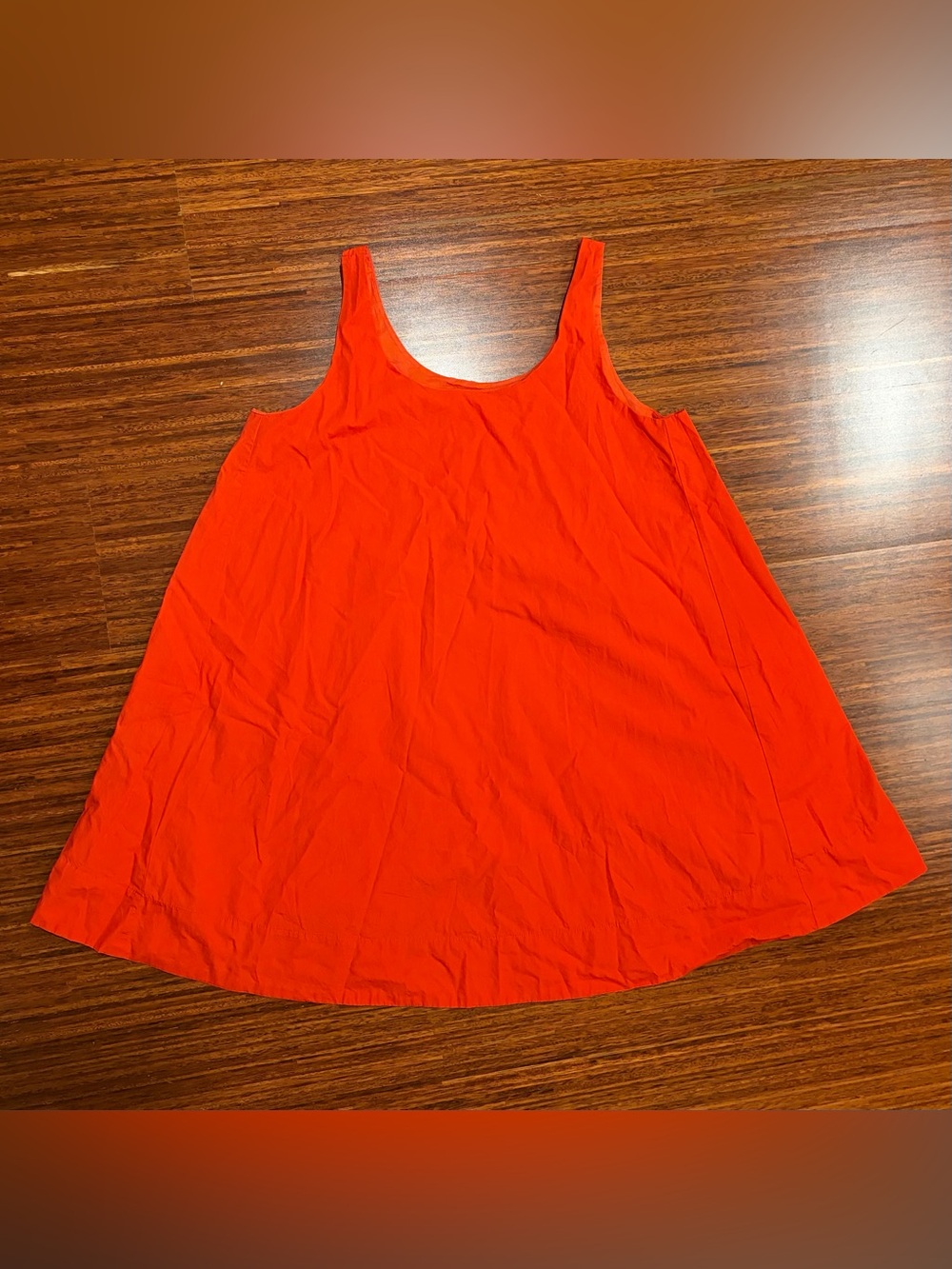 Aritzia Babaton Poplin Conscious Cotton poplin scoopneck mini dress Poppy Red M